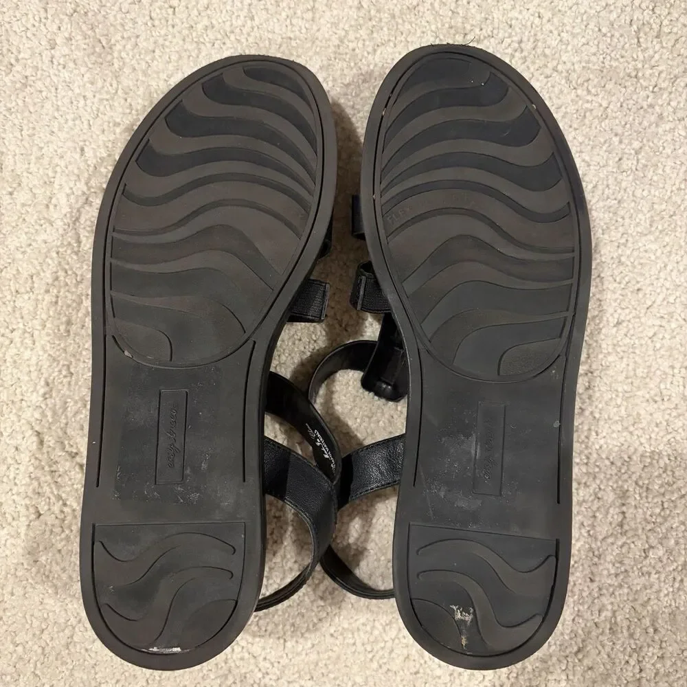 EUC Easy Street Chirp Women’s Gladiator Platform Sandals Size 10 Black
